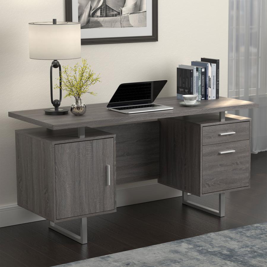 Coaster Fine Furniture Lawtey - 2-Drawer Computer Desk | Meri Furniture