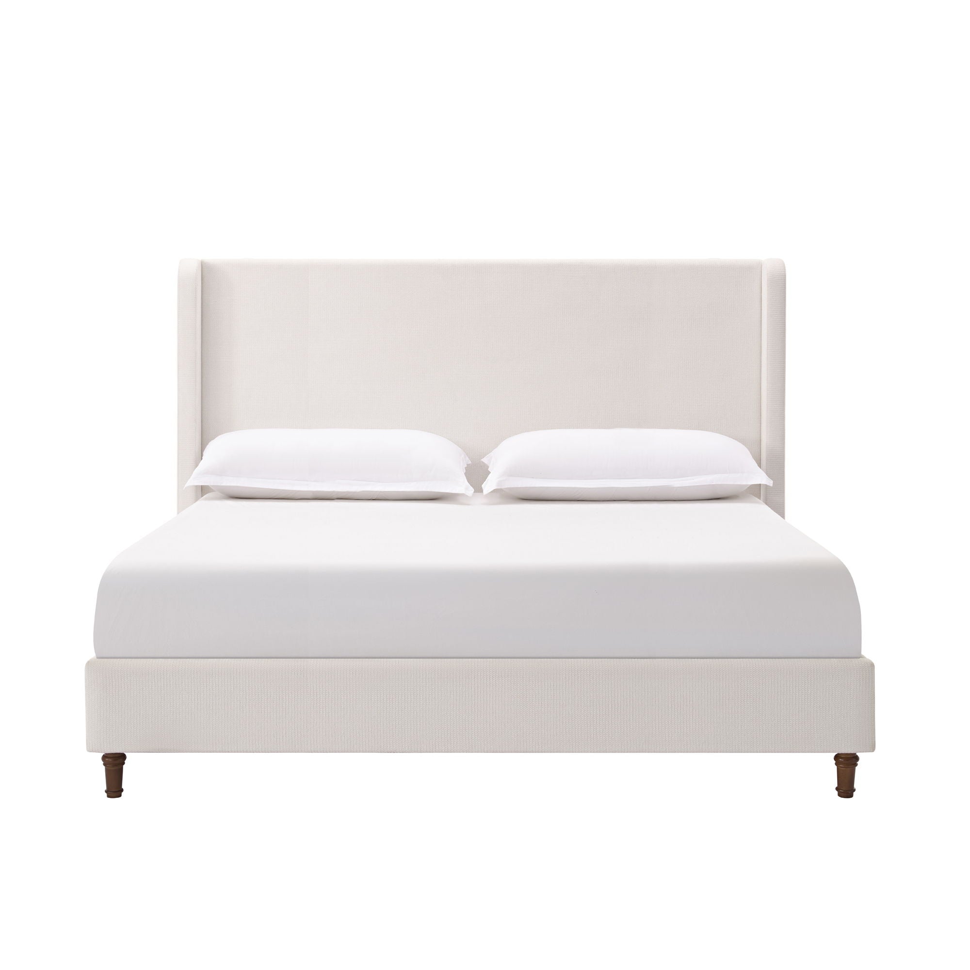 Harper - Tall Headboard Upholstered Bed / High Headboard / Elegant Simplicity / No Box Spring Needed