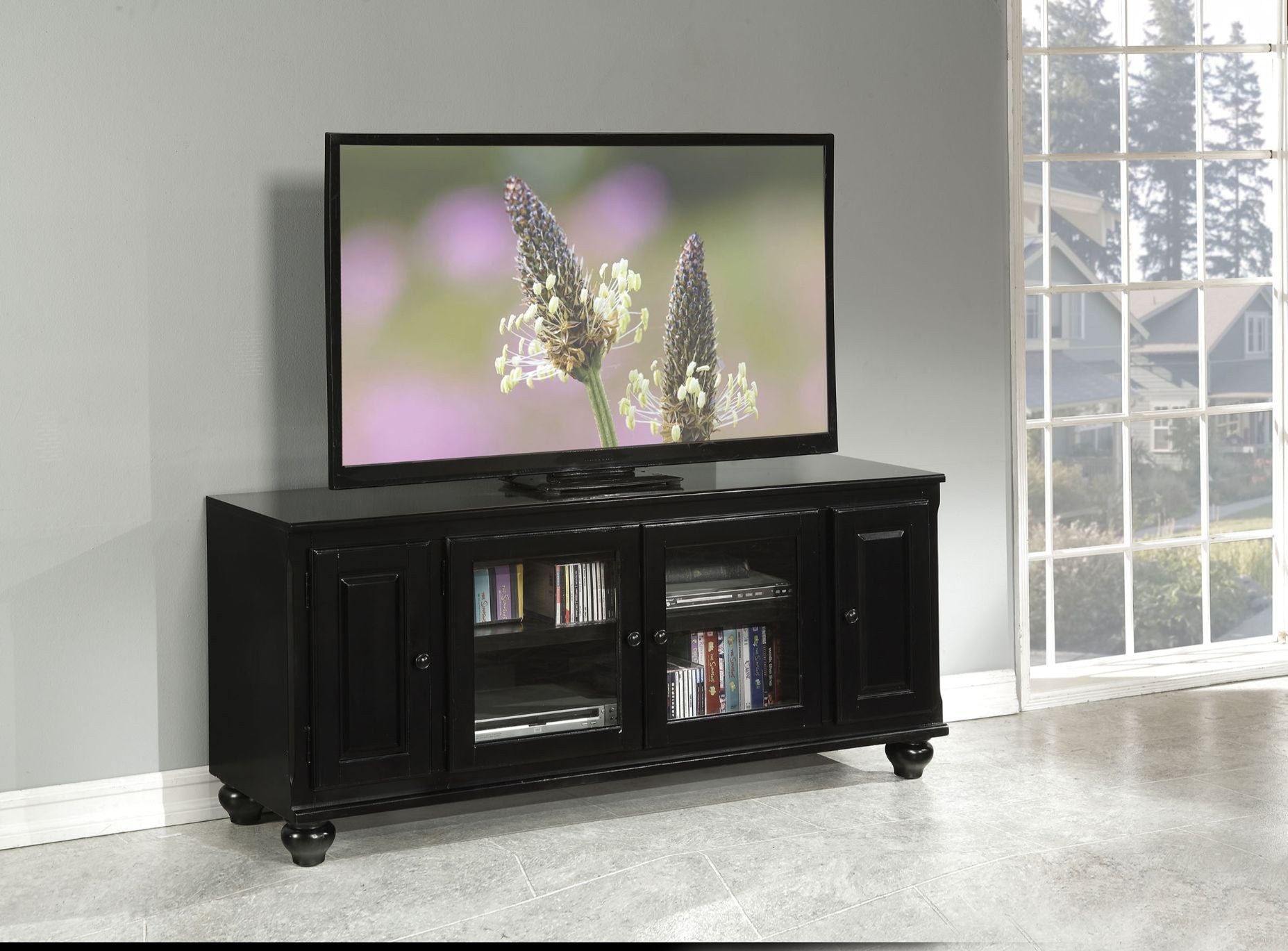 ACME Ferla - TV Stand - Black | Meri Furniture