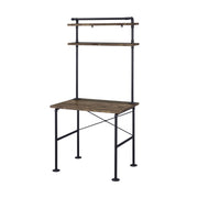 Ensata - Writing Desk - Rustic Oak & Black