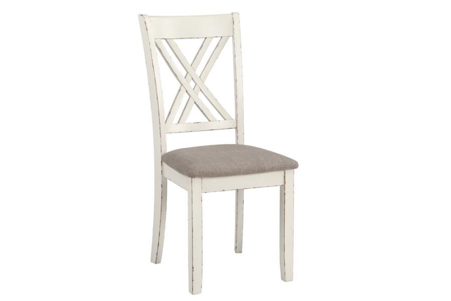 Coaster Fine Furniture Fortress - 7 Piece Rectangular Dining Set - Vintage Vanilla | Meri Furniture