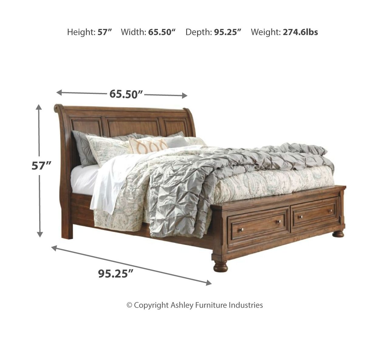 Signature Design by Ashley® Flynnter - Sleigh Bedroom Set | Meri Furniture