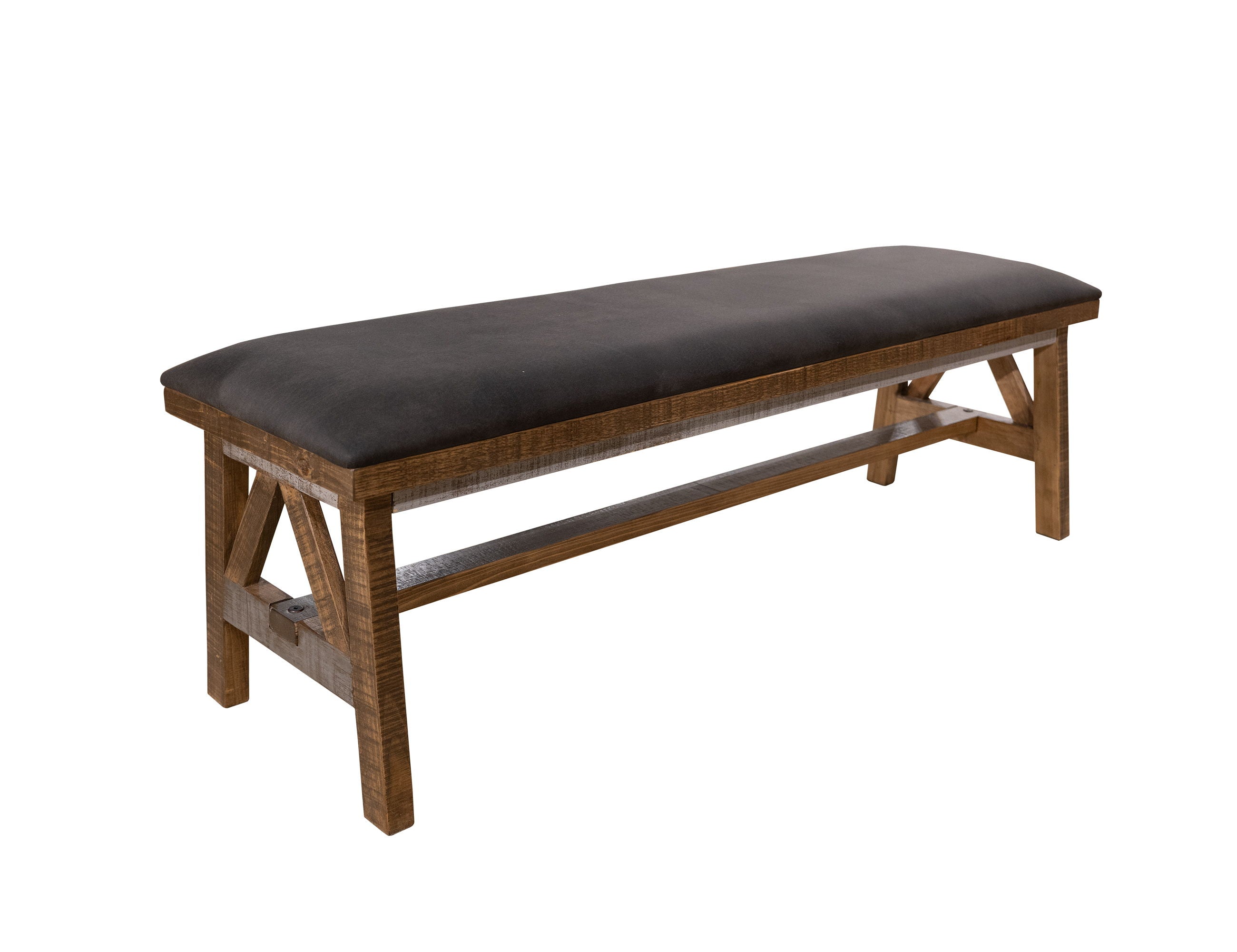 International Furniture Direct Loft Brown - Bench - Gray / Brown | Meri Furniture