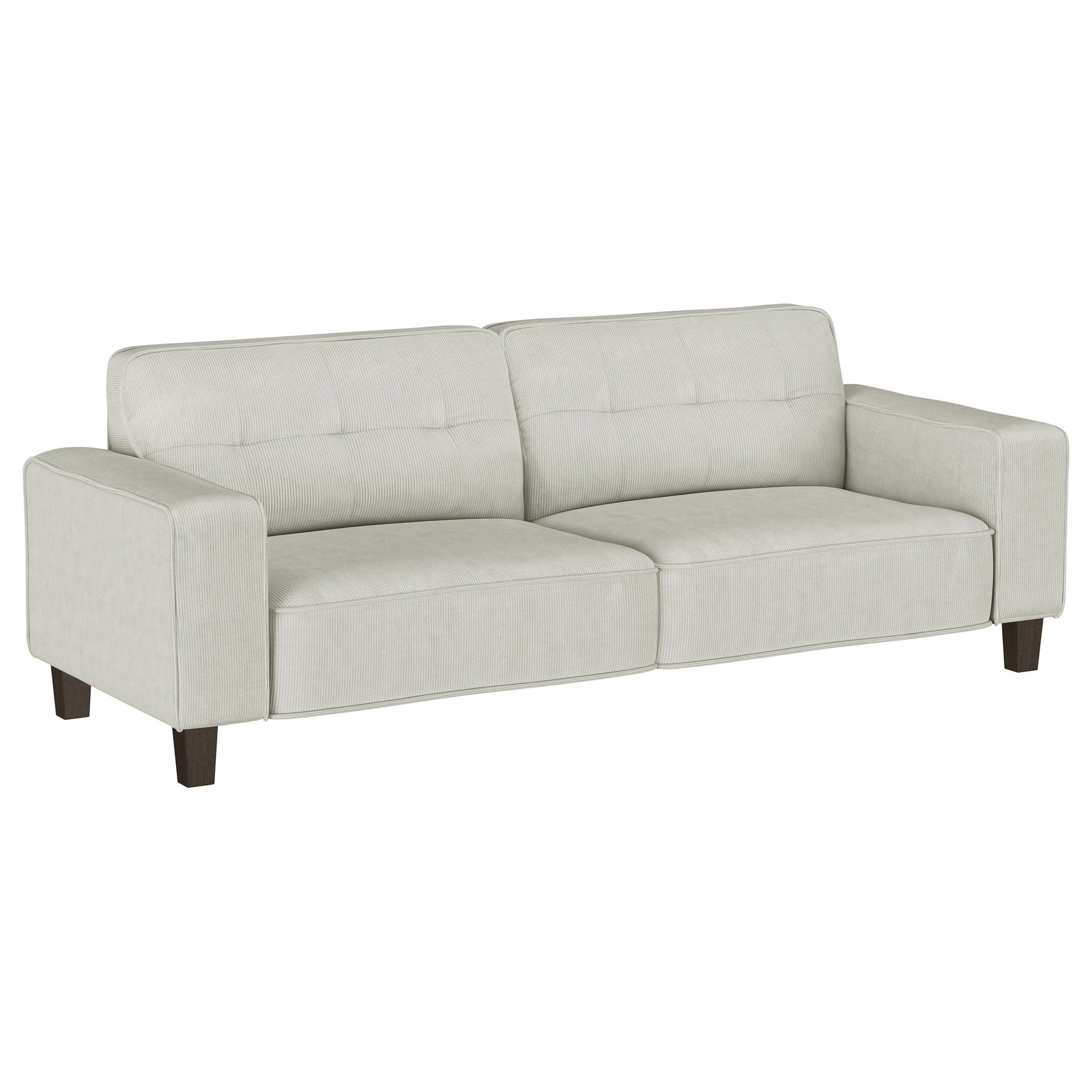 Coaster Fine Furniture Deerhurst - Upholstered Tufted Track Arm Sofa Set | Meri Furniture