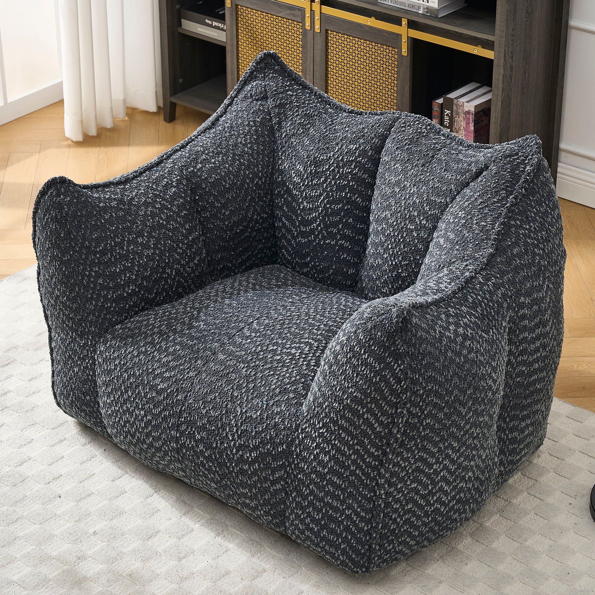 Comfortable Chenille Sofa Chairs With Highly Resilient Foam For Living Rooms And Bedrooms