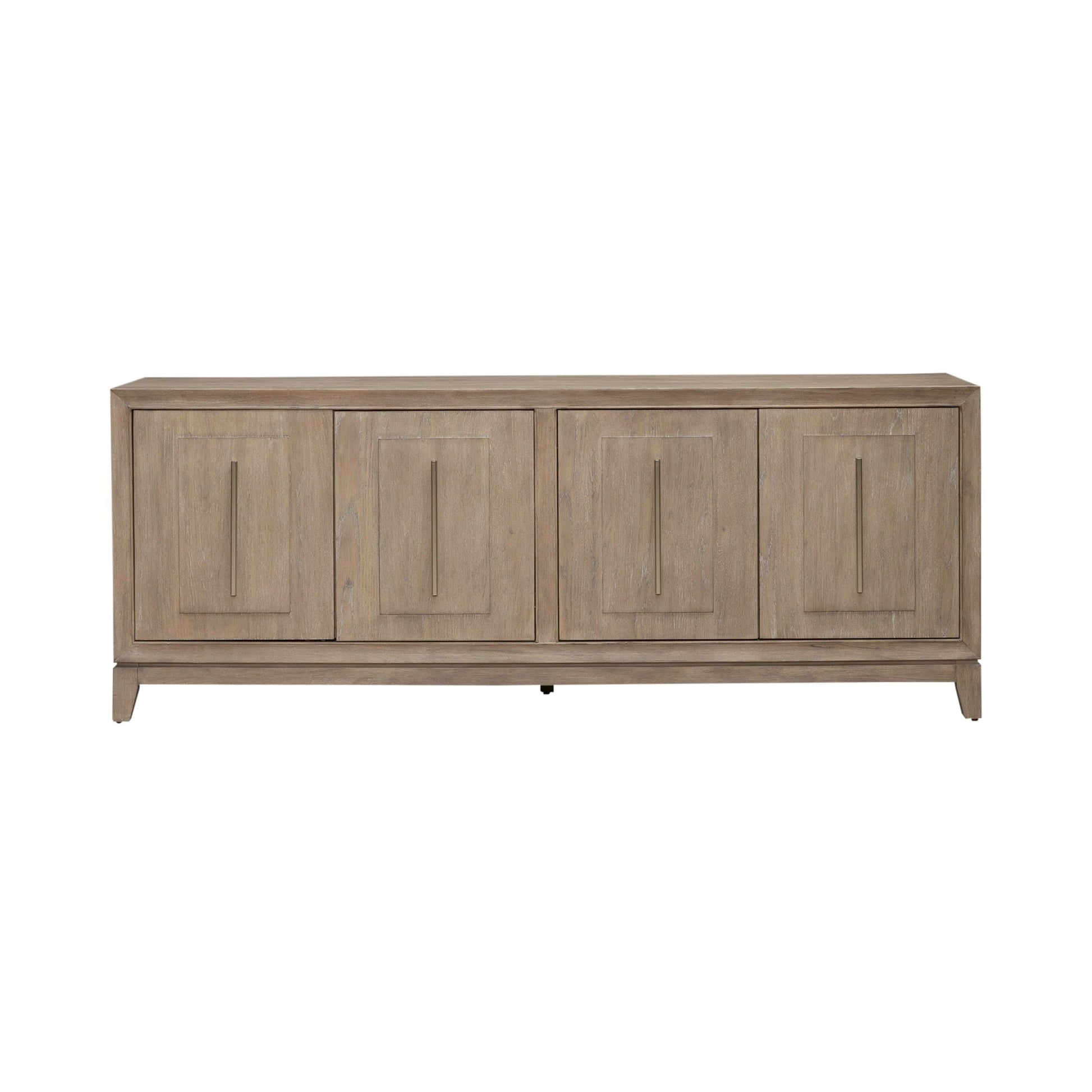 Liberty Furniture Brentwood - 78" TV Console - Sandstone | Meri Furniture