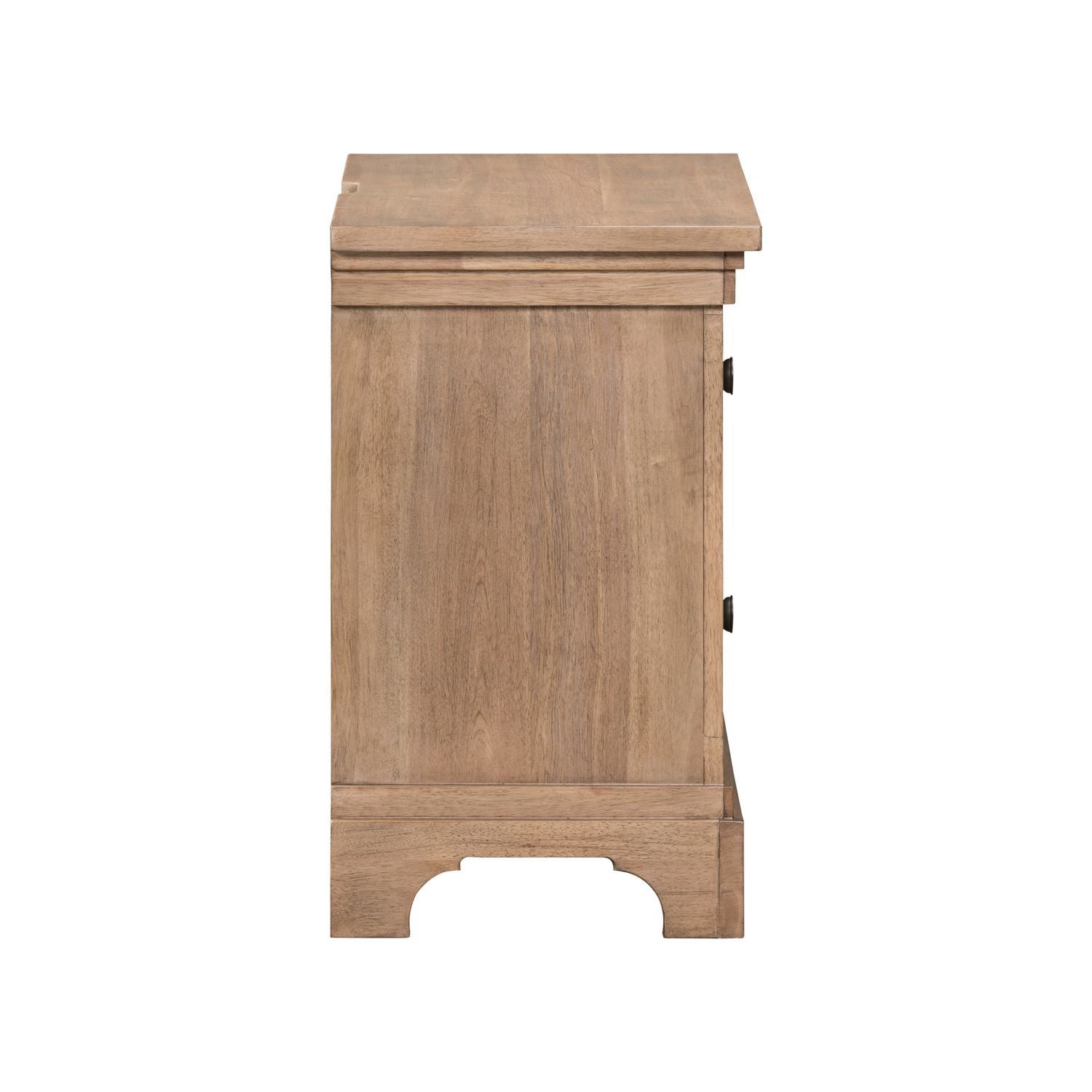 Haven Hills - Nightstand With Charging Station - Camel Beige