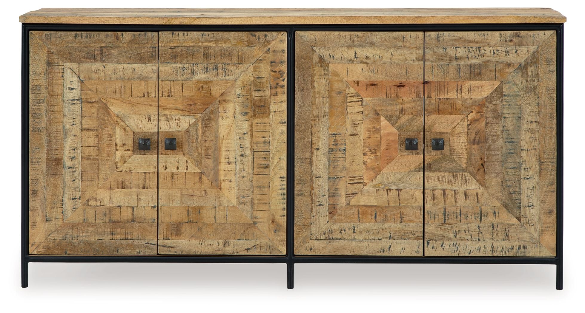 Signature Design by Ashley® Camney - Brown / Black - Accent Cabinet | Meri Furniture