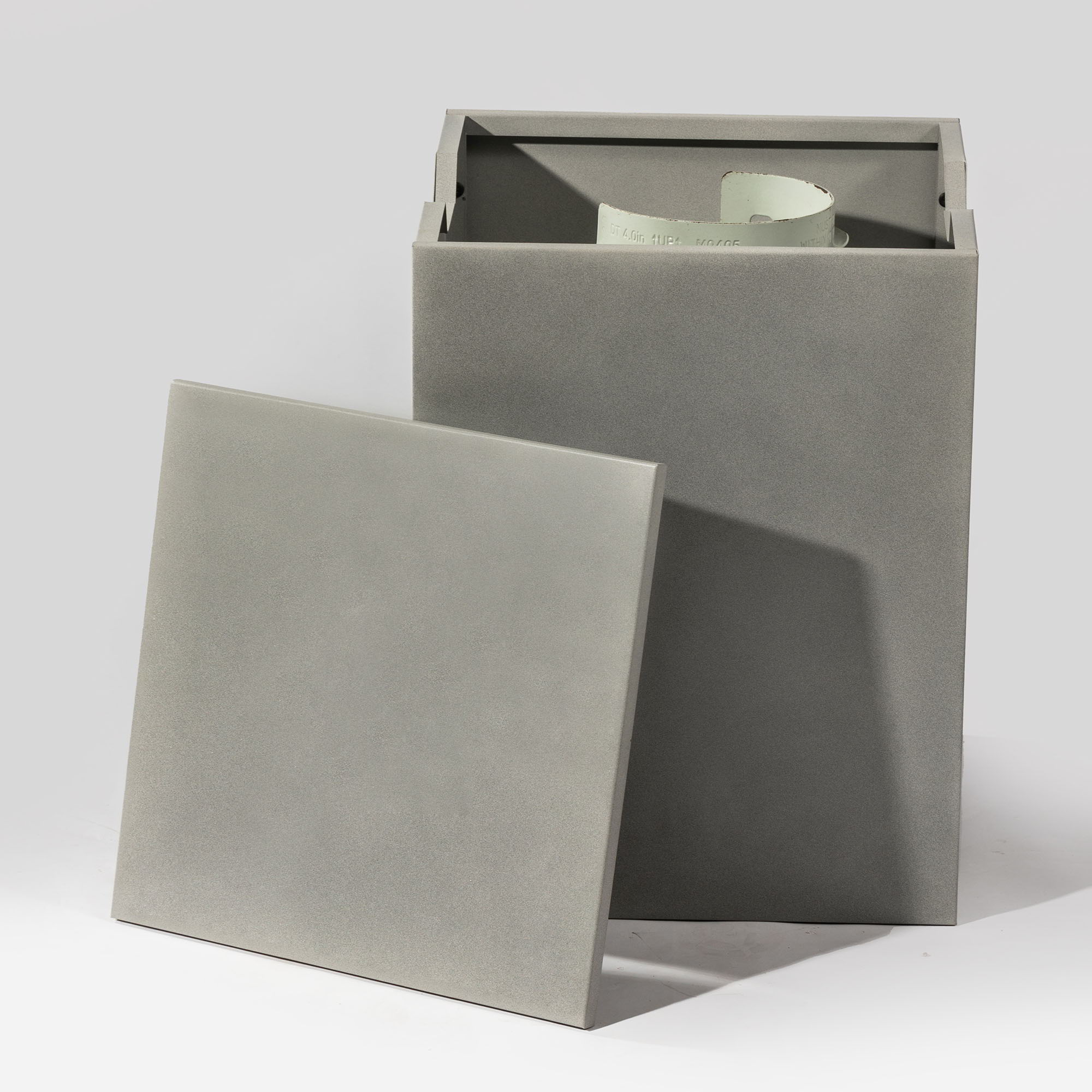 Modern Square Propane Tank Cover Holder With Multi Functional Utility - Gray