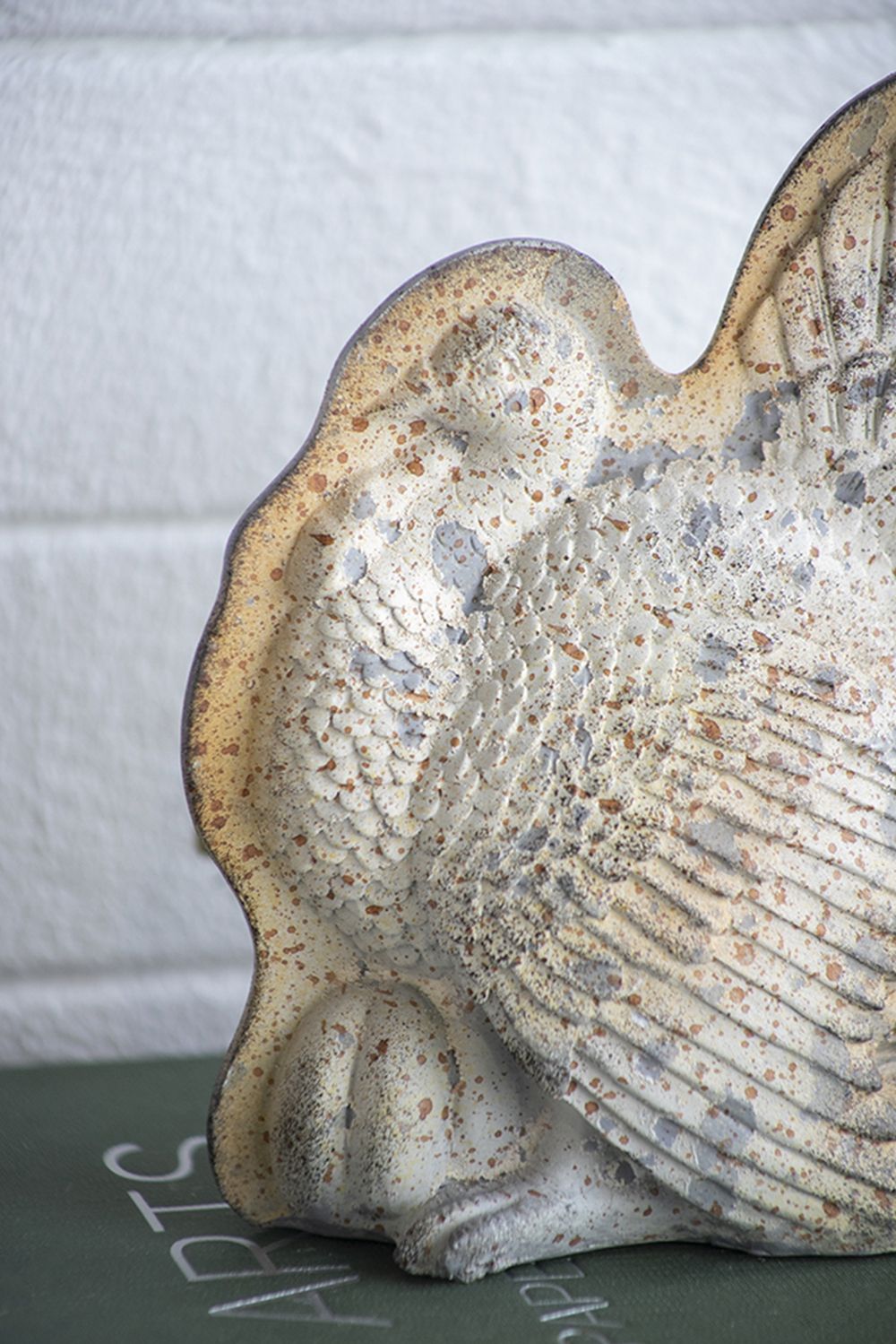 Resin Turkey With Pumpkin Rustic, For Harvest Festival Fall Festival & Thanksgiving Table Decorations (Set of 2) - Gray