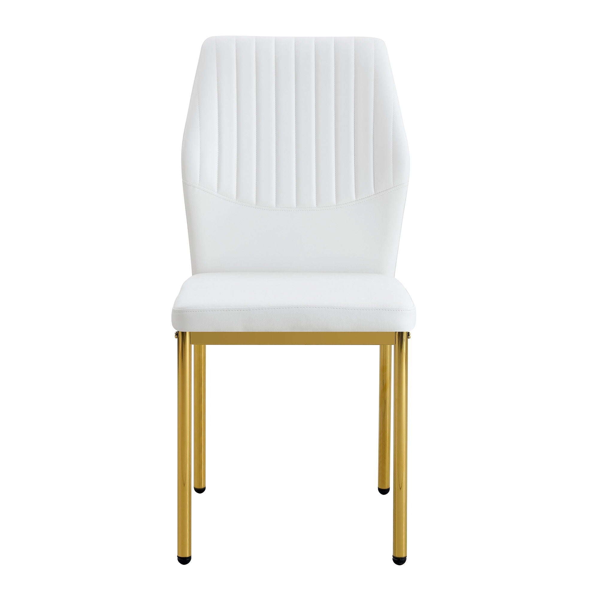 Luxury Simple Chair With Metal Gold Leg