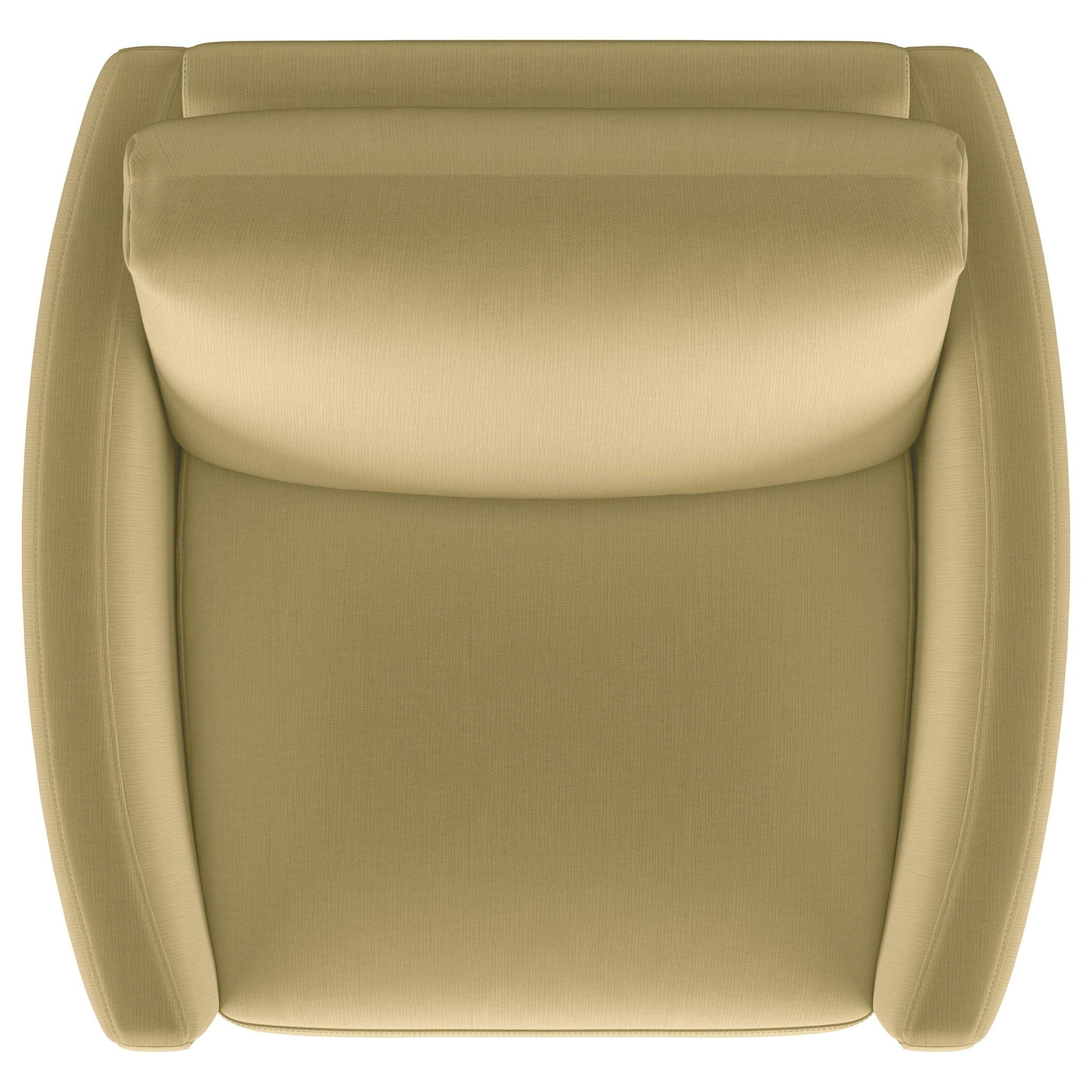 Corliss Upholstered Curved Track Arm Chair Camel