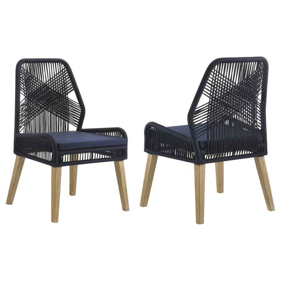 Coaster Fine Furniture Nakia - Woven Rope Dining Side Chairs (Set of 2) | Meri Furniture