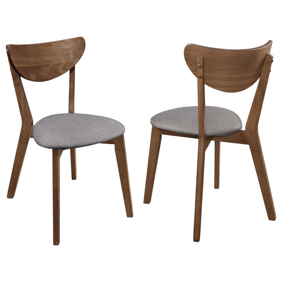 Coaster Fine Furniture Alfredo - Dining Side Chair (Set of 2) - Gray And Natural Walnut | Meri Furniture