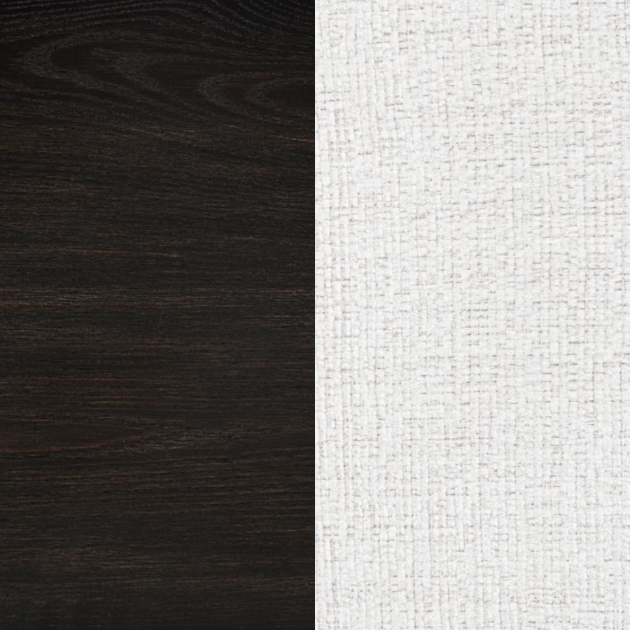 Leandro - Upholstered Dining Arm Chair (Set of 2) - Burnished Black / Cream