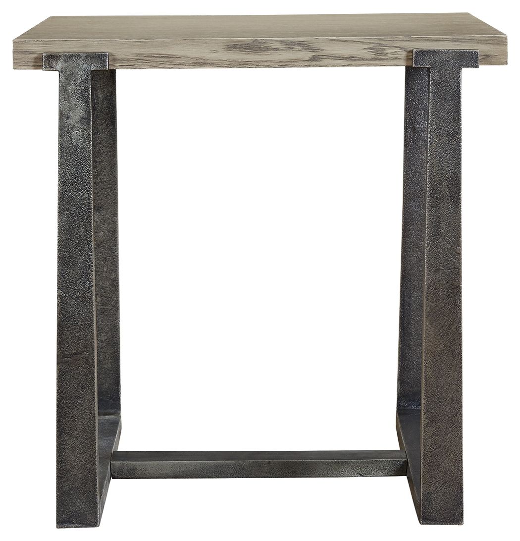 Signature Design by Ashley® Dalenville - Gray - Rectangular End Table | Meri Furniture