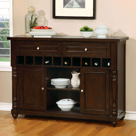 Furniture of America Hurdsfield - Counter Height Table - Antique Cherry | Meri Furniture