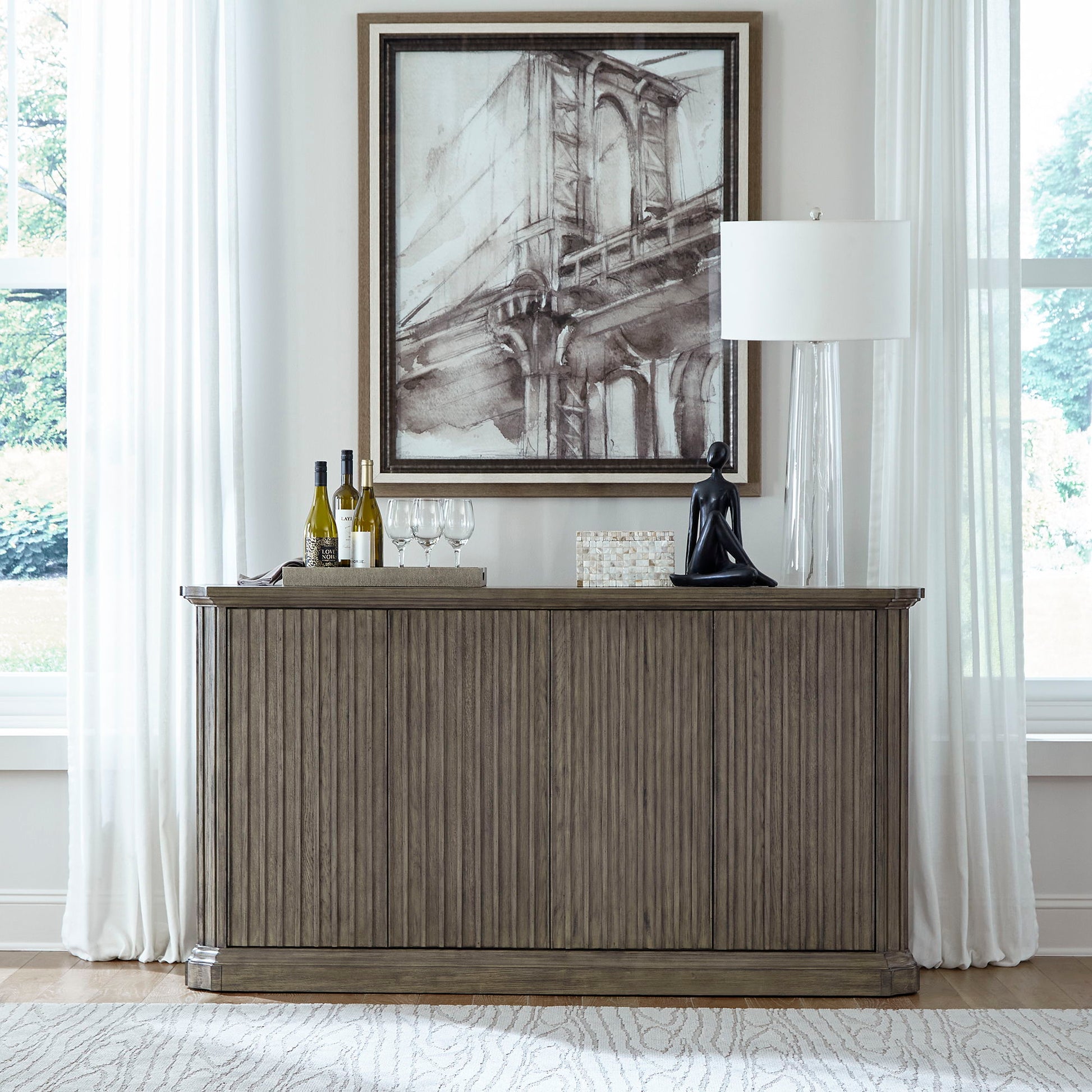 Liberty Furniture Westfield - Buffet - Light Brown | Meri Furniture