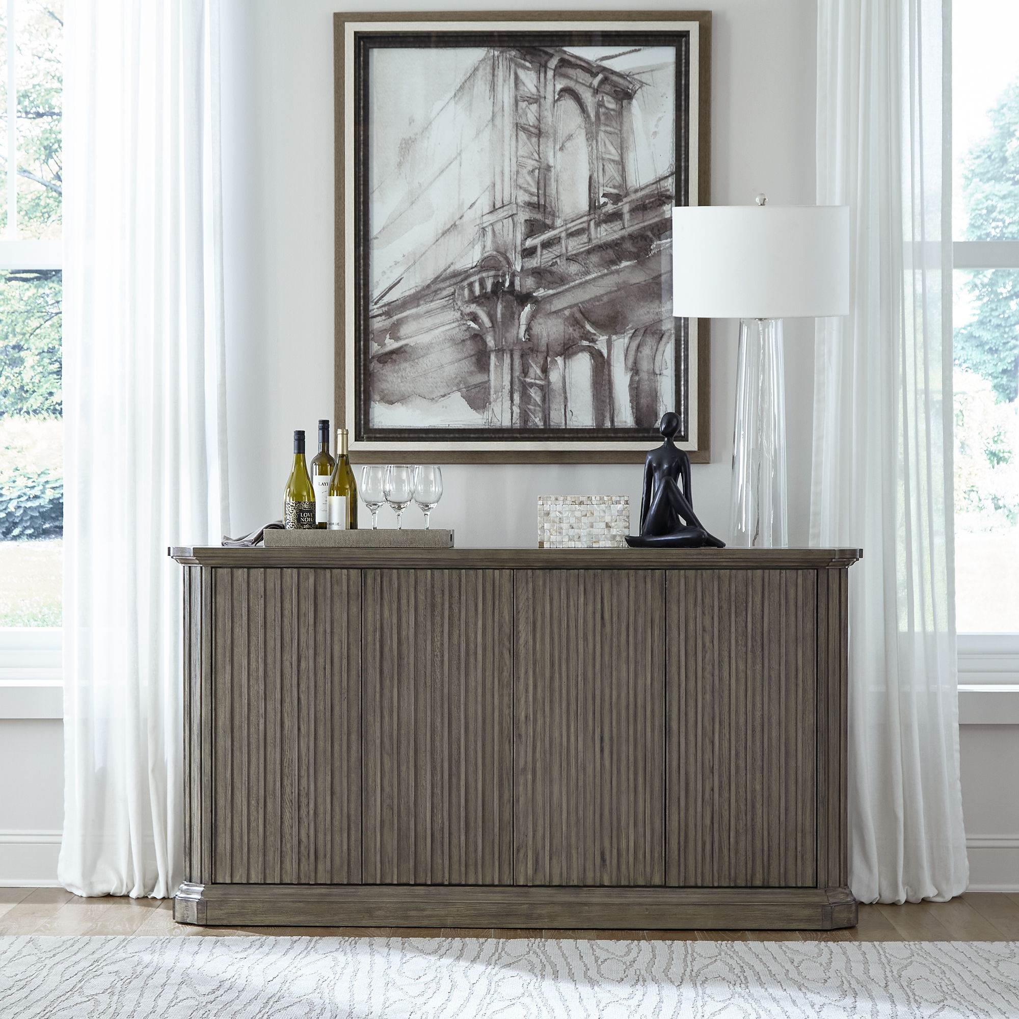Liberty Furniture Westfield - Buffet - Light Brown | Meri Furniture
