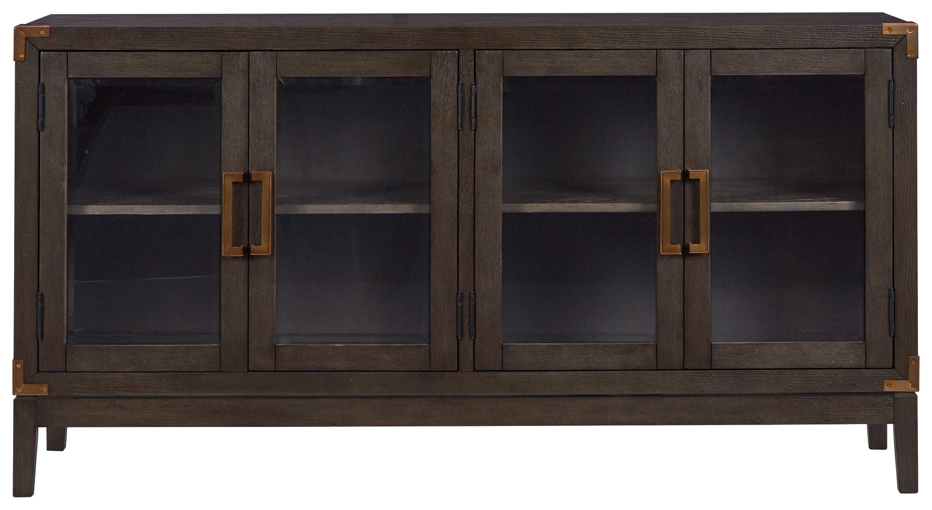 Signature Design by Ashley® Burkhaus - Dark Brown - Dining Room Server | Meri Furniture