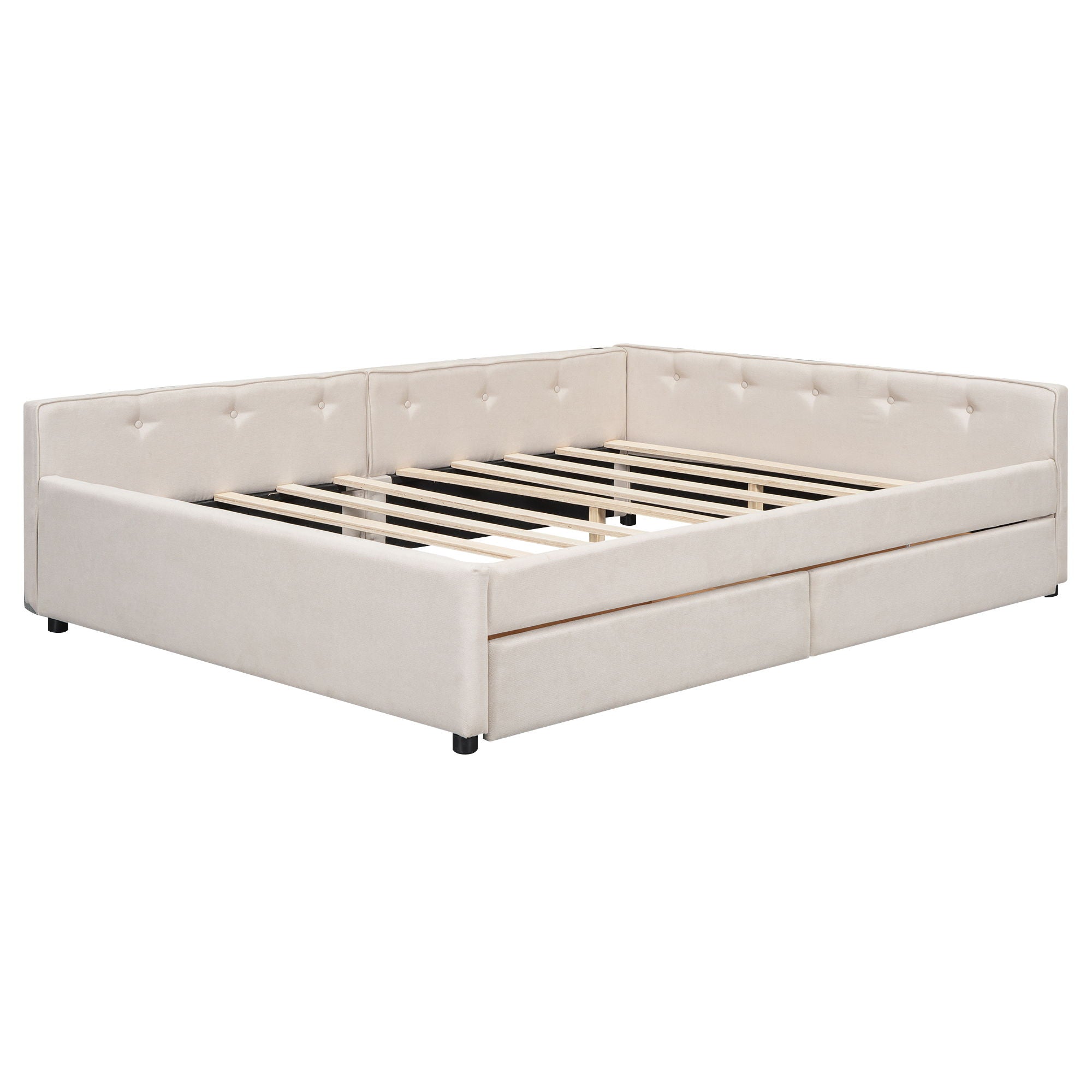 Platform Bed With USB Ports