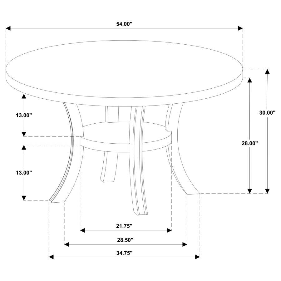Judd - Round Wood Dining Table Set