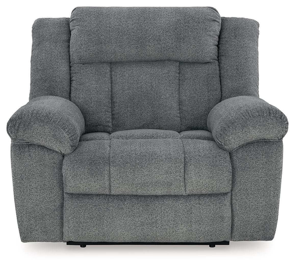 Signature Design by Ashley® Tip-off - Power Recliner With Adj Headrest | Meri Furniture