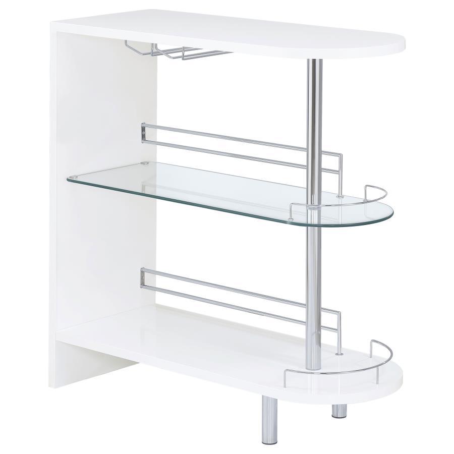 Coaster Fine Furniture Adolfo - Rectangular 2-Tier Home Bar Table | Meri Furniture