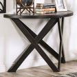 Furniture of America Culver - Sofa Table - Rustic Black | Meri Furniture