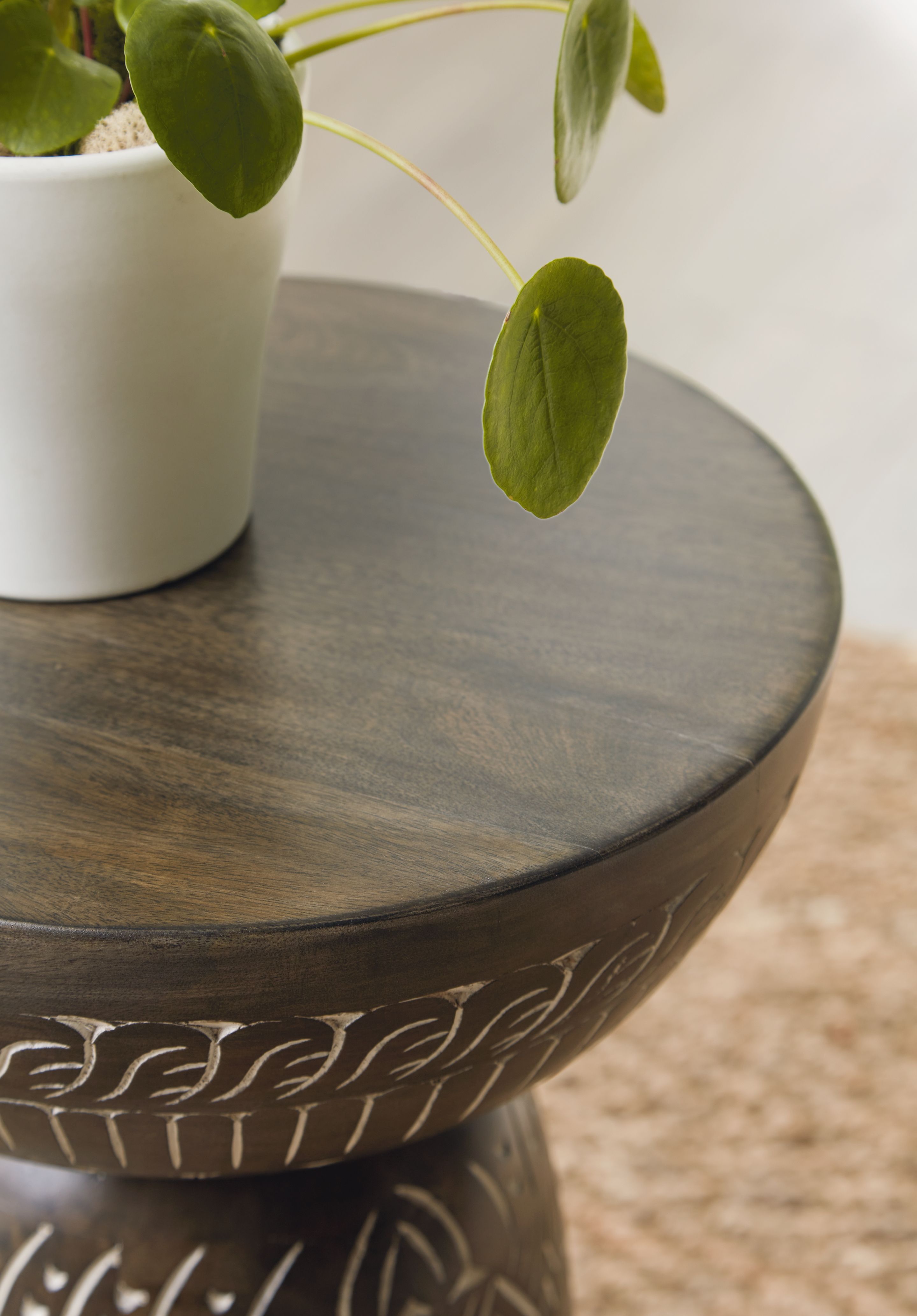Signature Design by Ashley® Hadcher - Cream / Brown - Accent Table | Meri Furniture