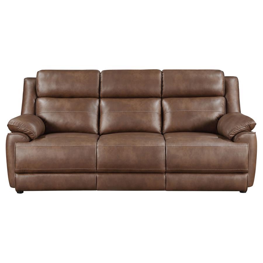Coaster Fine Furniture Ellington - Upholstered Padded Arm Sofa - Dark Brown | Meri Furniture