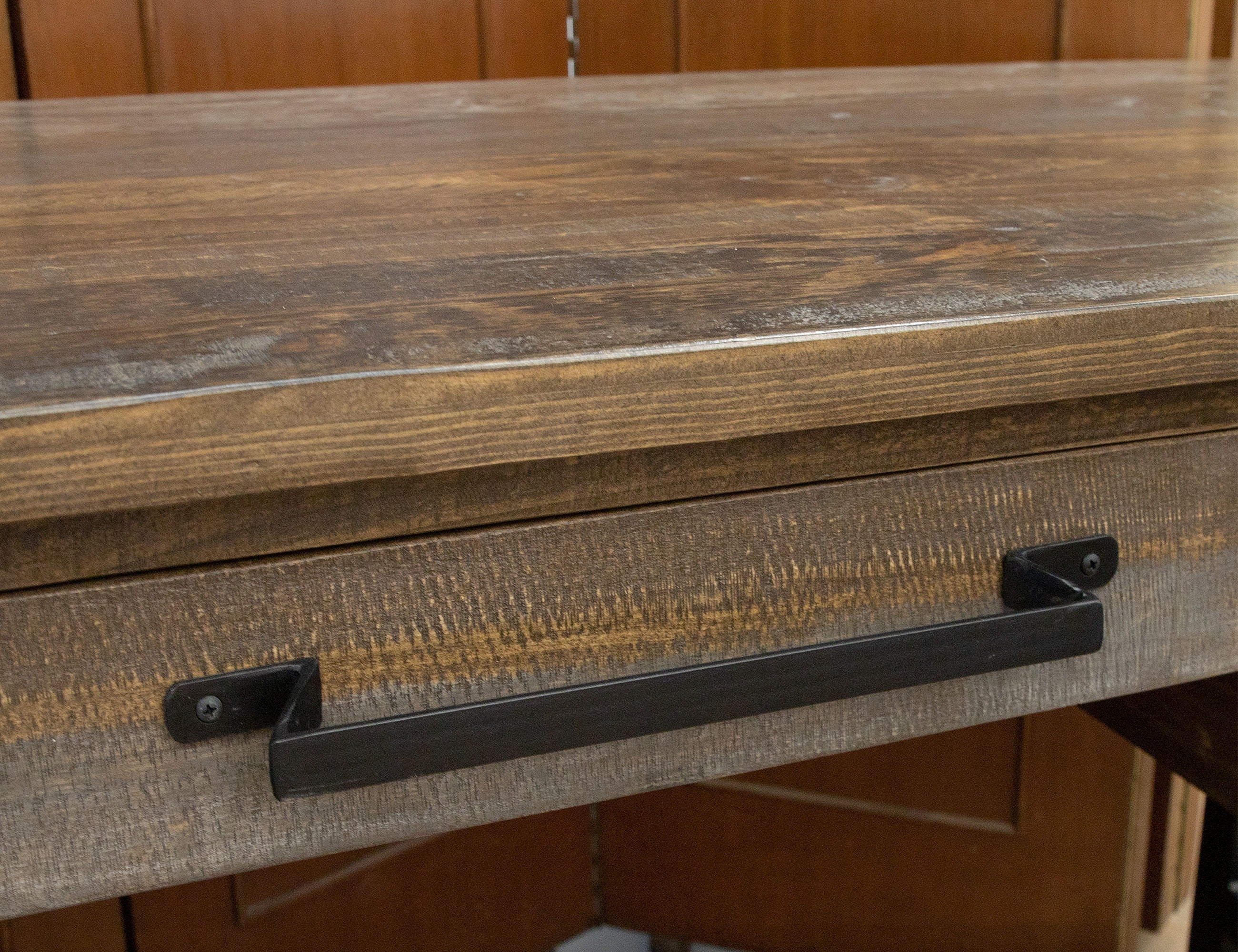 International Furniture Direct Loft Brown - Desk - Two Tone Gray / Brown | Meri Furniture