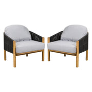 Grotta - Outdoor Wood Club Chair (Set of 2)
