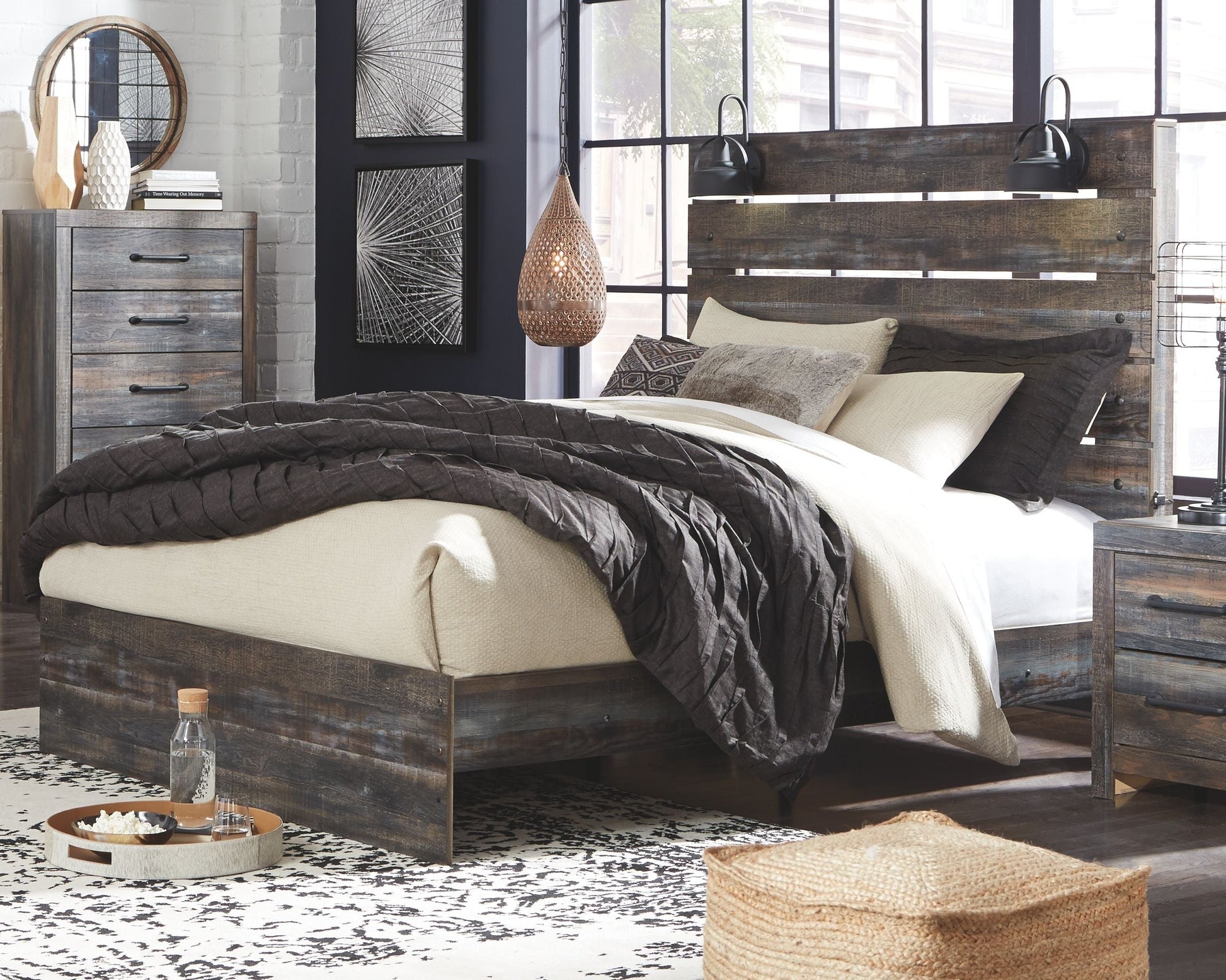 Signature Design by Ashley® Drystan - Panel Bed | Meri Furniture