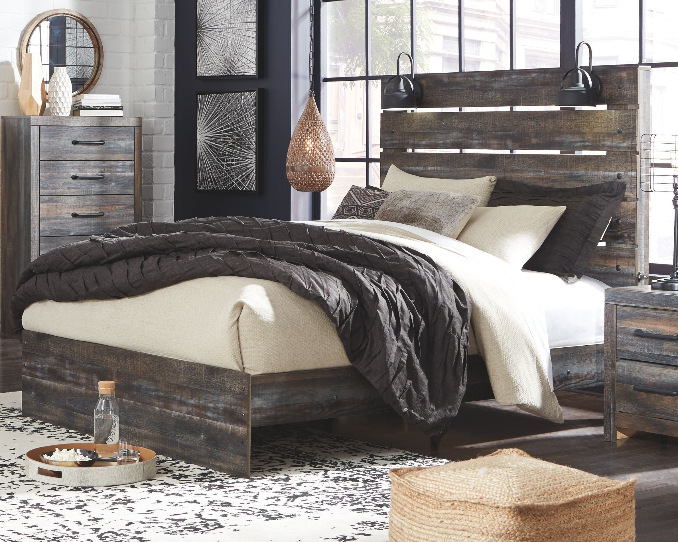 Signature Design by Ashley® Drystan - Panel Bed | Meri Furniture
