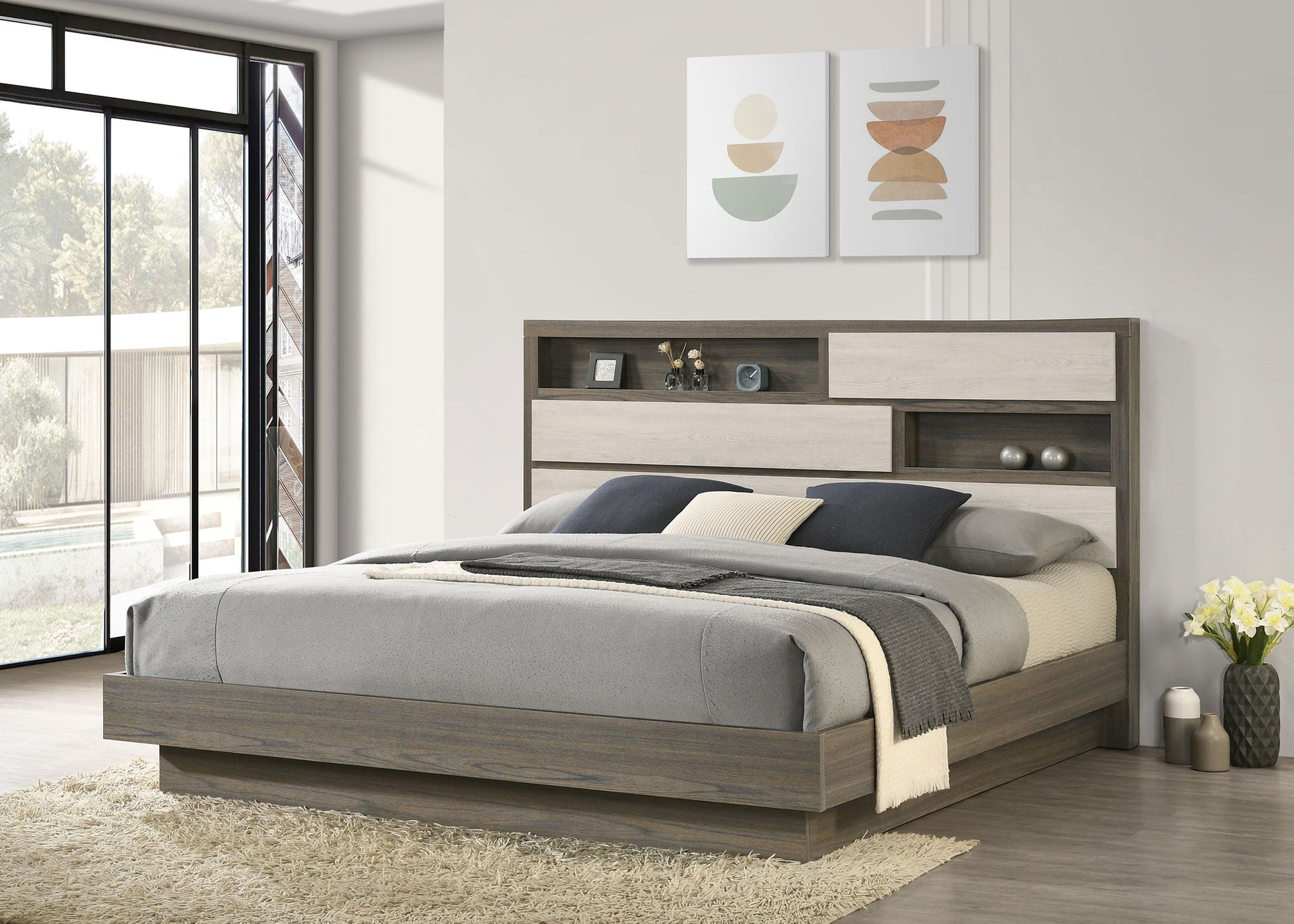 Coaster Fine Furniture Fenwick - Bed Bookcase Headboard | Meri Furniture