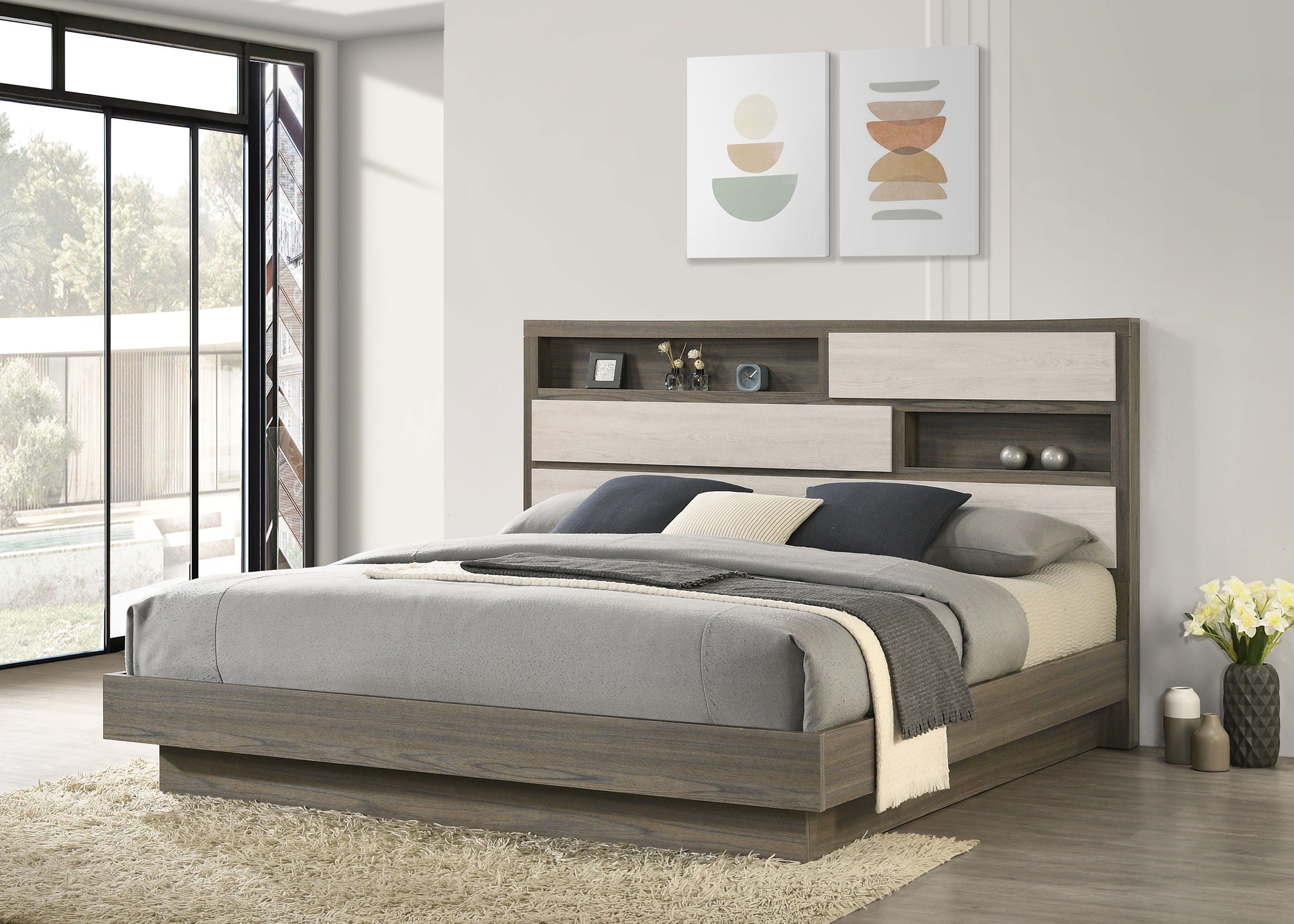 Coaster Fine Furniture Fenwick - Bed Bookcase Headboard | Meri Furniture
