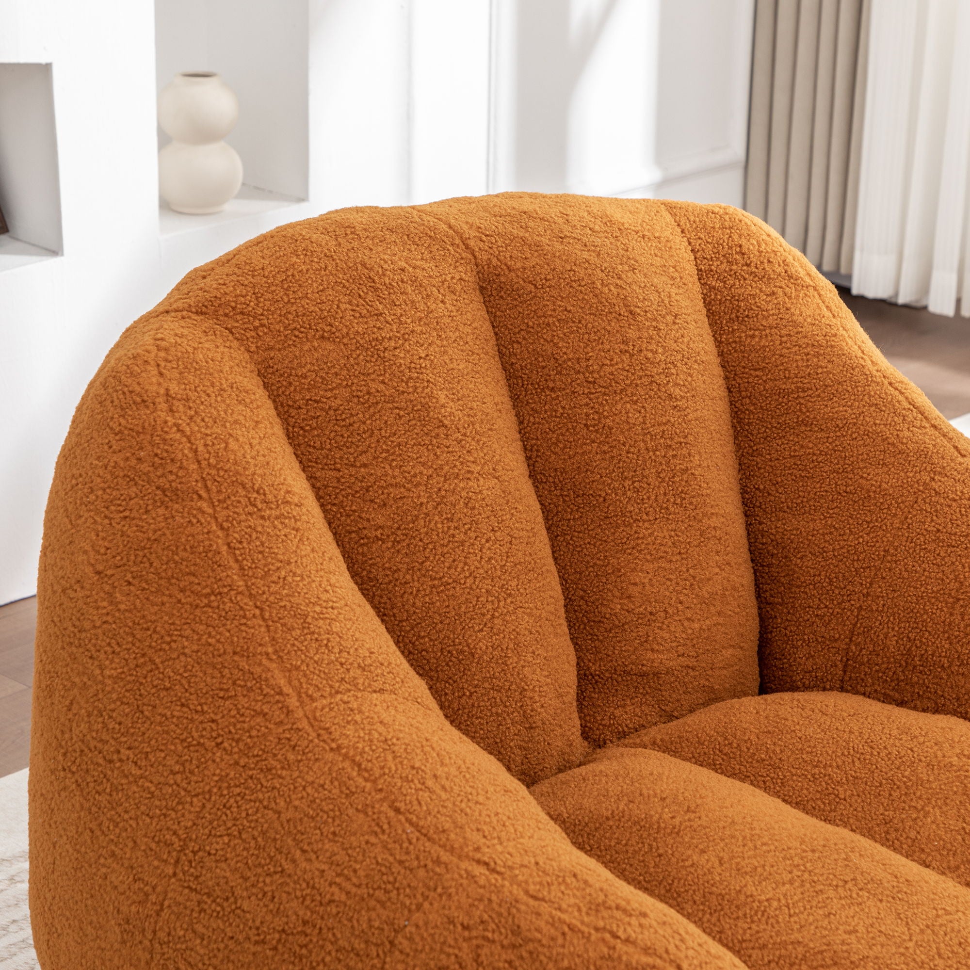 Comfy Bean Bag Chair With Memory Foam Filler, Tufted Soft