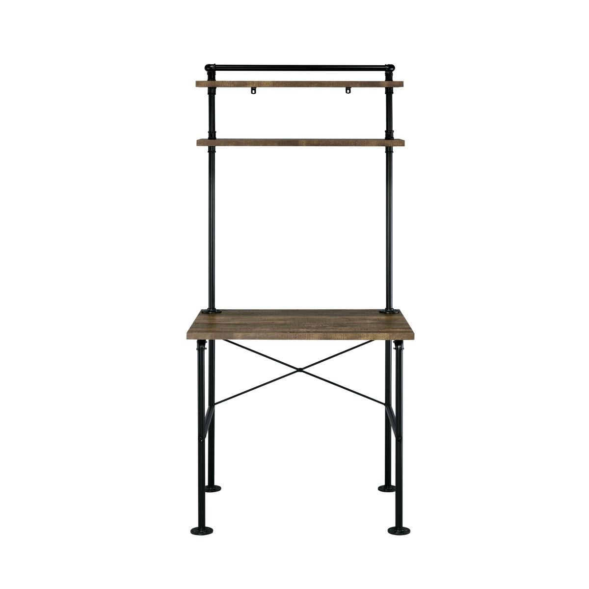 ACME Ensata - Writing Desk - Rustic Oak & Black Finish | Meri Furniture