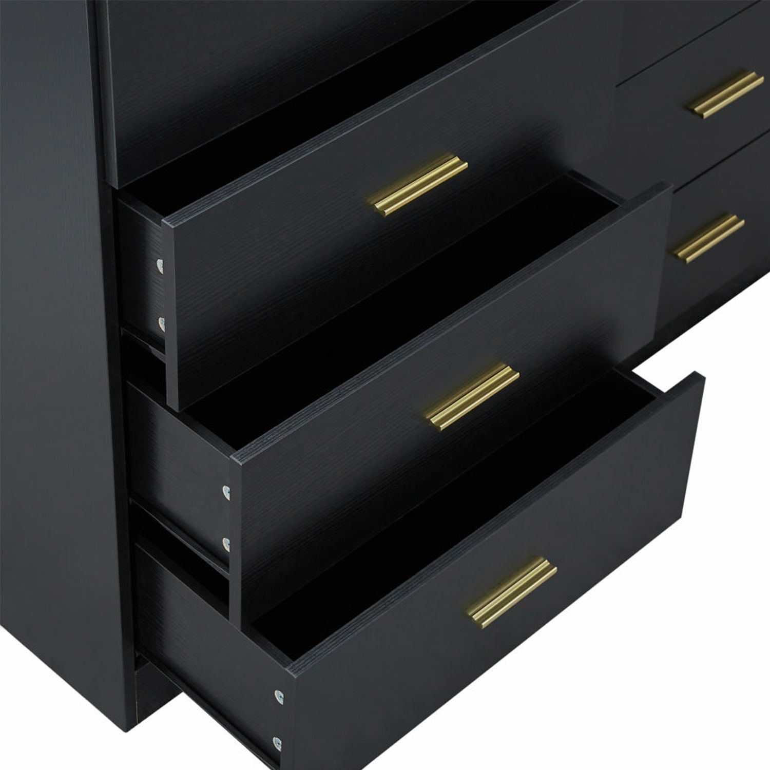 Modern Drawer Dresser For Bedroom, Ample Storage Wide Chest Of Drawers