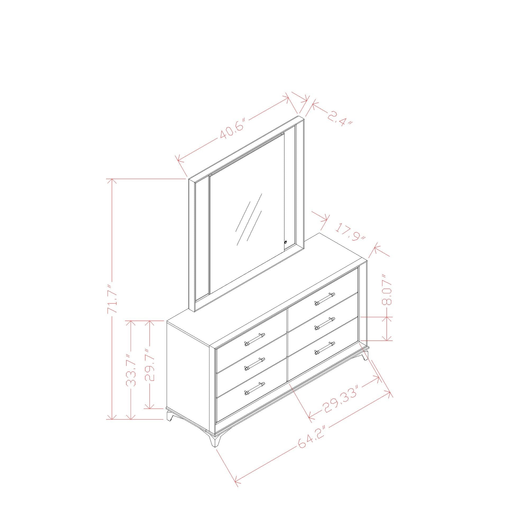 Star - Mirror With Built In LED And Frame - White