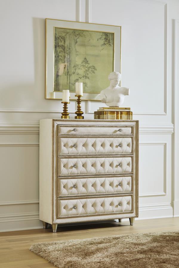 Coaster Fine Furniture Antonella - 5-Drawer Bedroom Chest | Meri Furniture