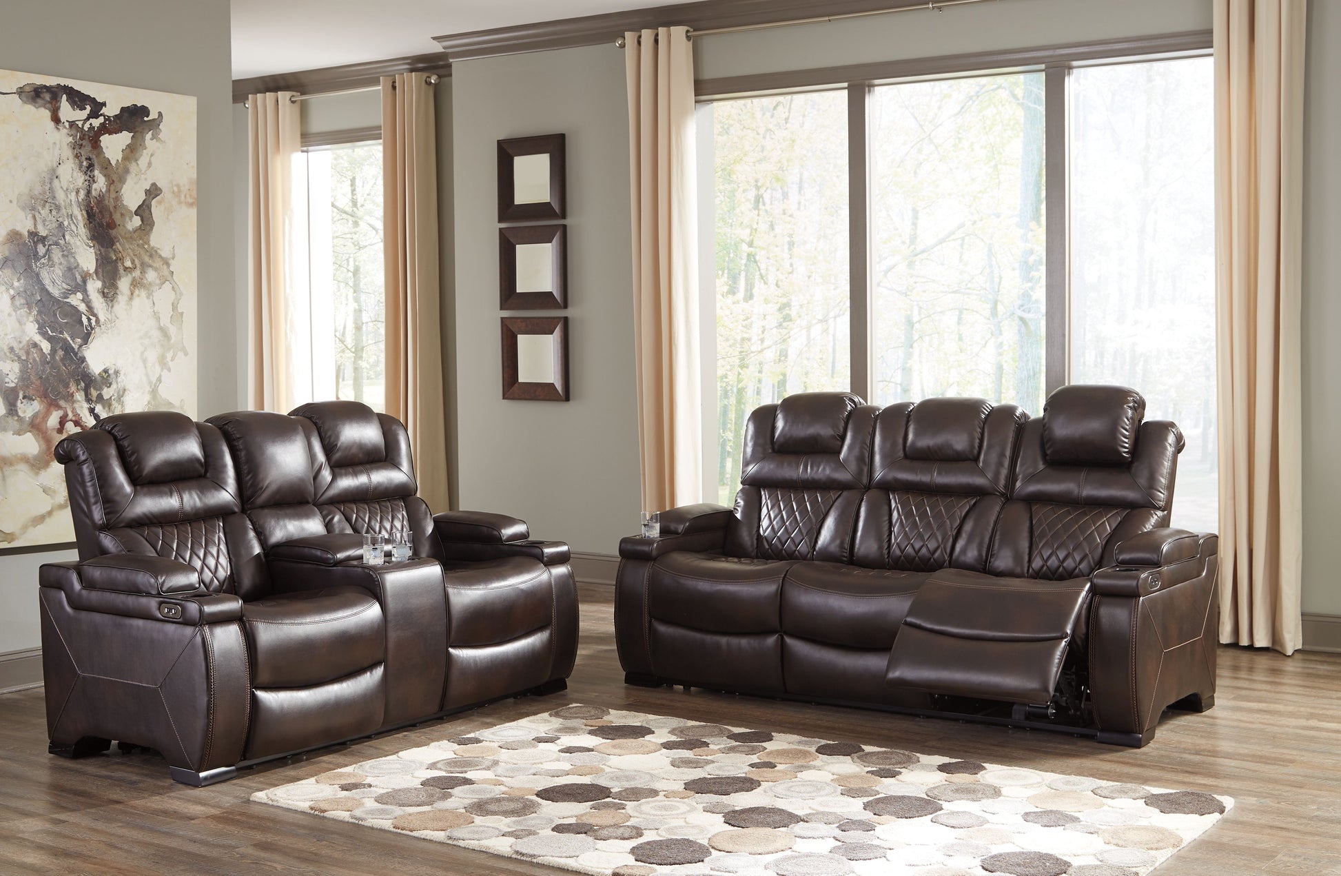 Signature Design by Ashley® Warnerton - Reclining Living Room Set | Meri Furniture