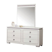 ACME Valentina - Mirror - White High Gloss | Meri Furniture