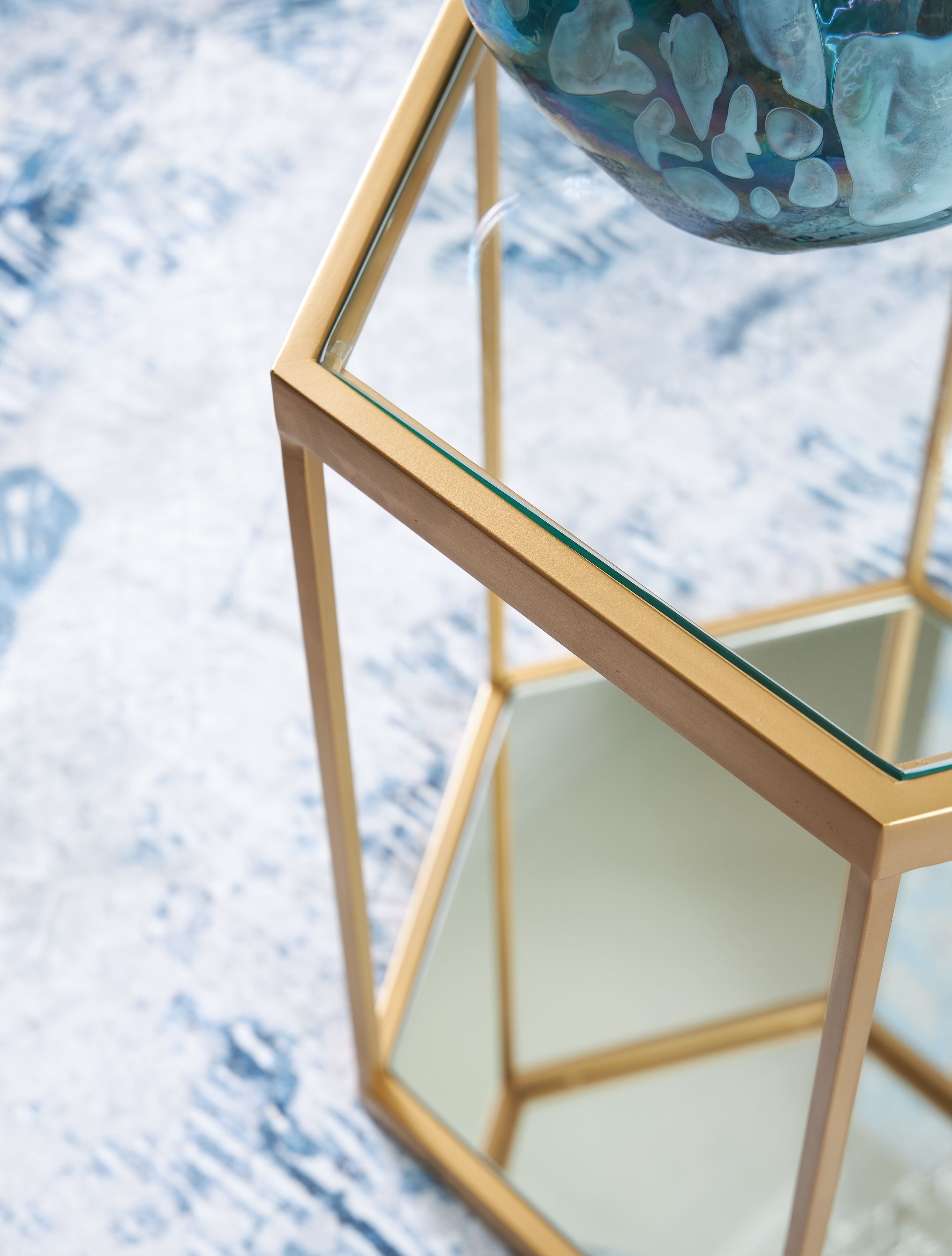Signature Design by Ashley® Veerwick - Gold Finish - Accent Cocktail Table | Meri Furniture