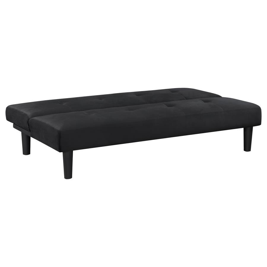 Coaster Fine Furniture Stanford - Upholstered Tufted Convertible Sofa Bed - Black | Meri Furniture