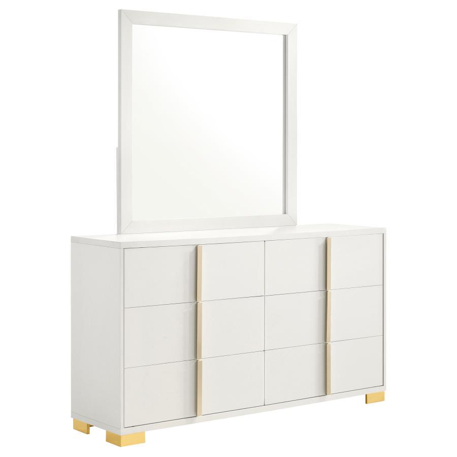 Coaster Fine Furniture Marceline - 6-Drawer Dresser With Mirror | Meri Furniture