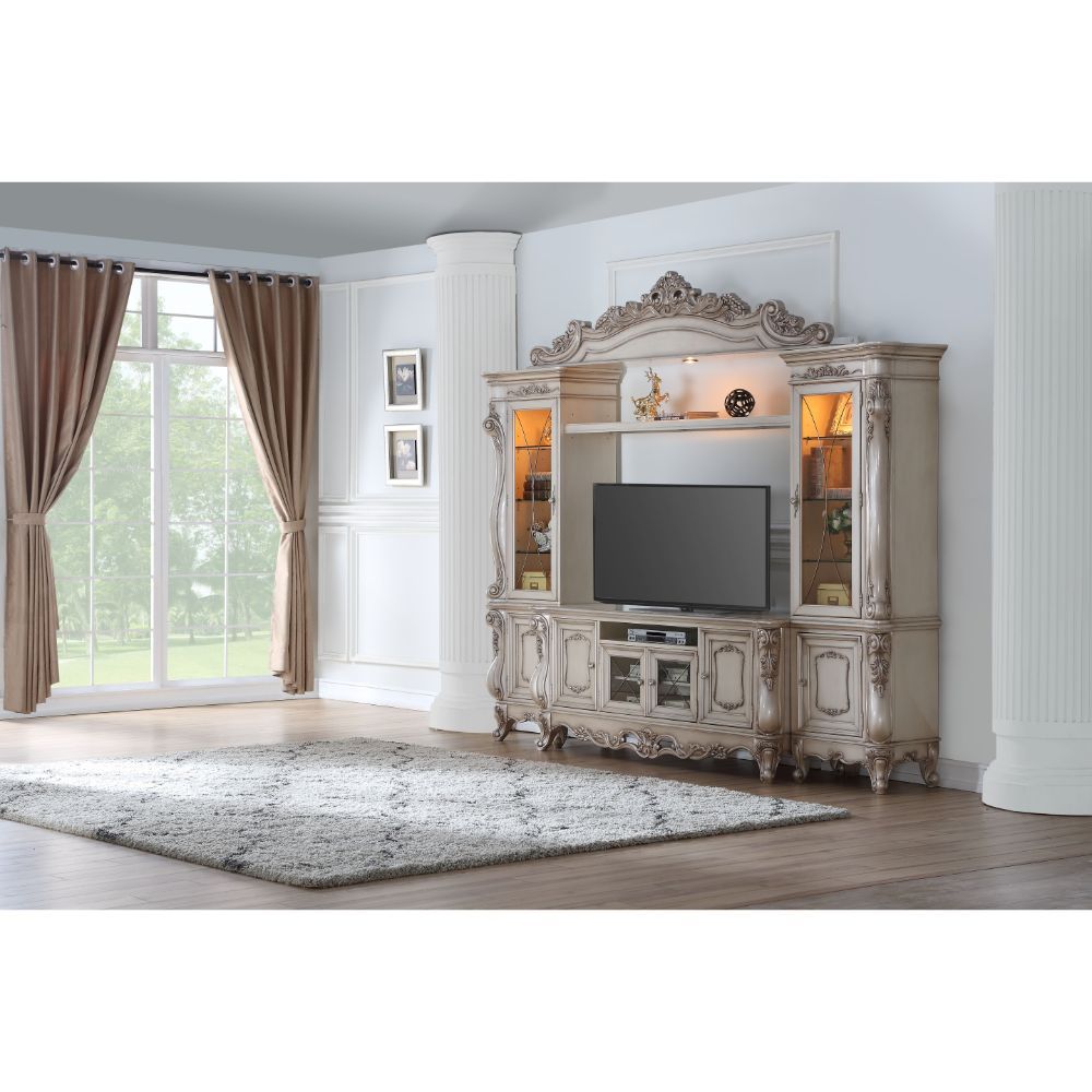 ACME Gorsedd - Entertainment Center - Antique White | Meri Furniture