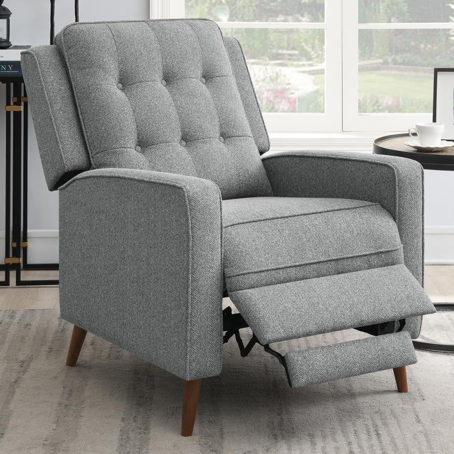 Coaster Fine Furniture Davidson - Upholstered Tufted Push Back Recliner | Meri Furniture