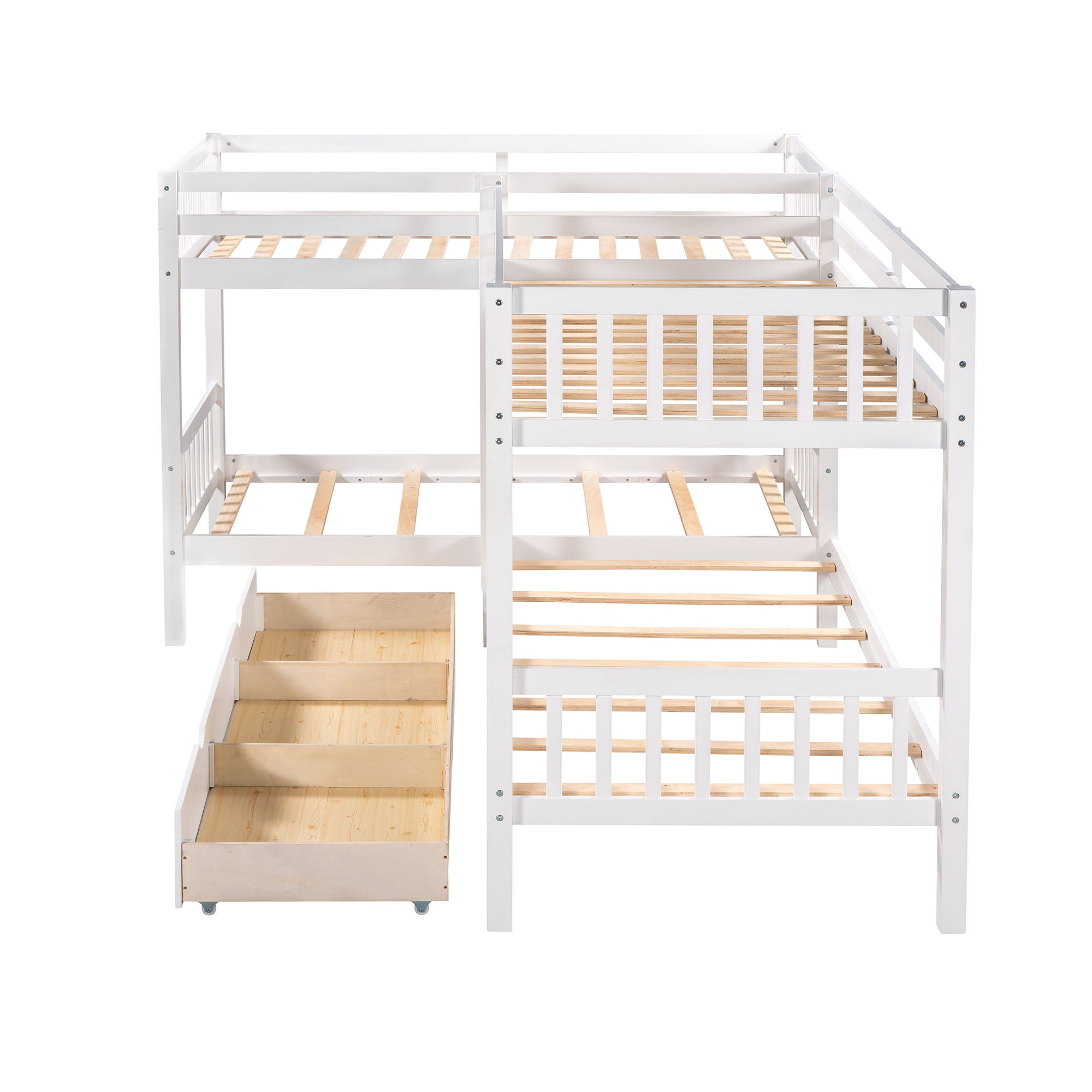 L Shaped Bunk Bed With Drawers